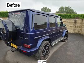MERCEDES-BENZ G-CLASS W463 before backlight privacy replacement