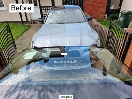 BMW 3 SERIES G80 before front windscreen replacement